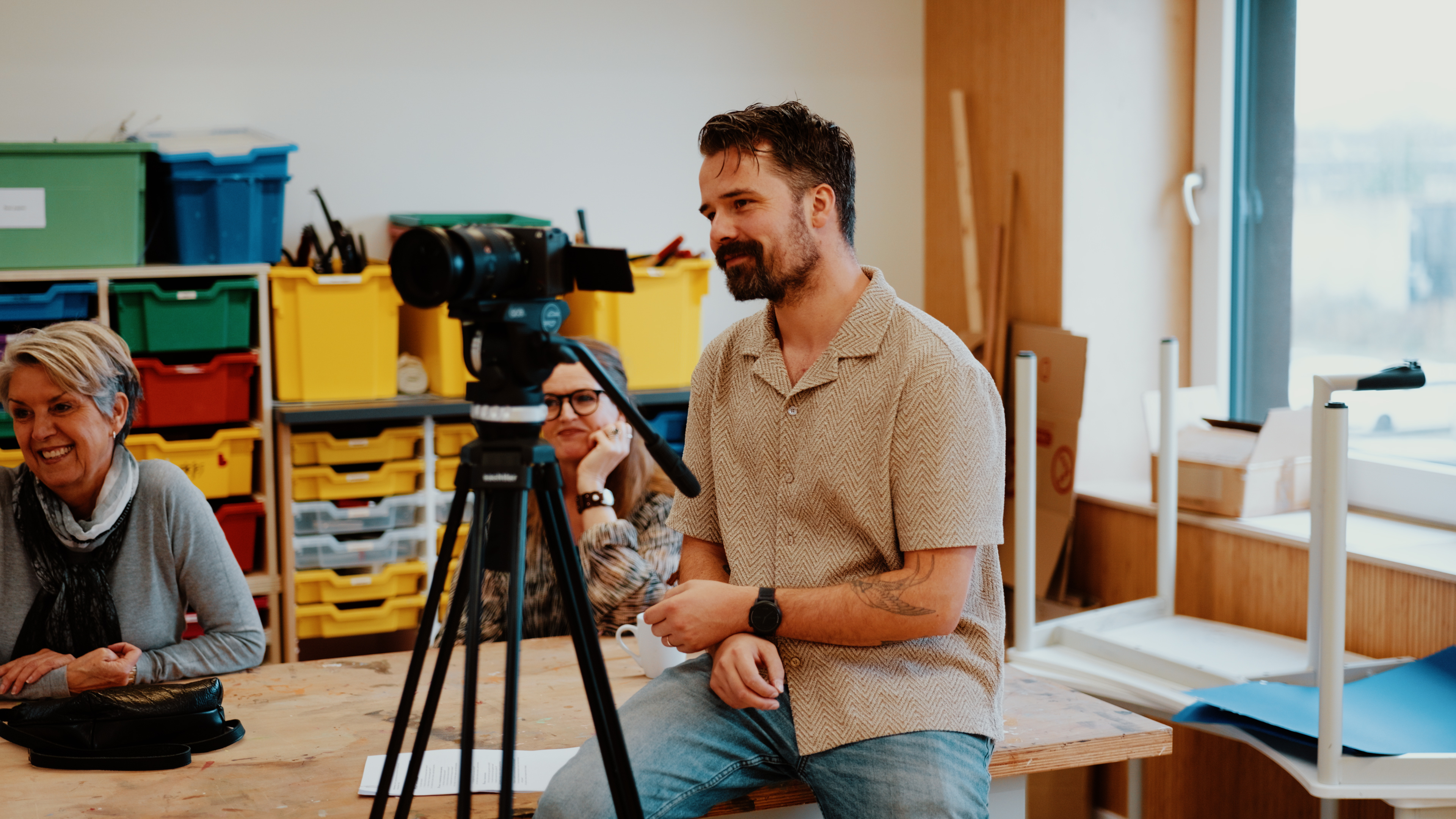 Behind the scenes tijdens de Kinderkoepel productie