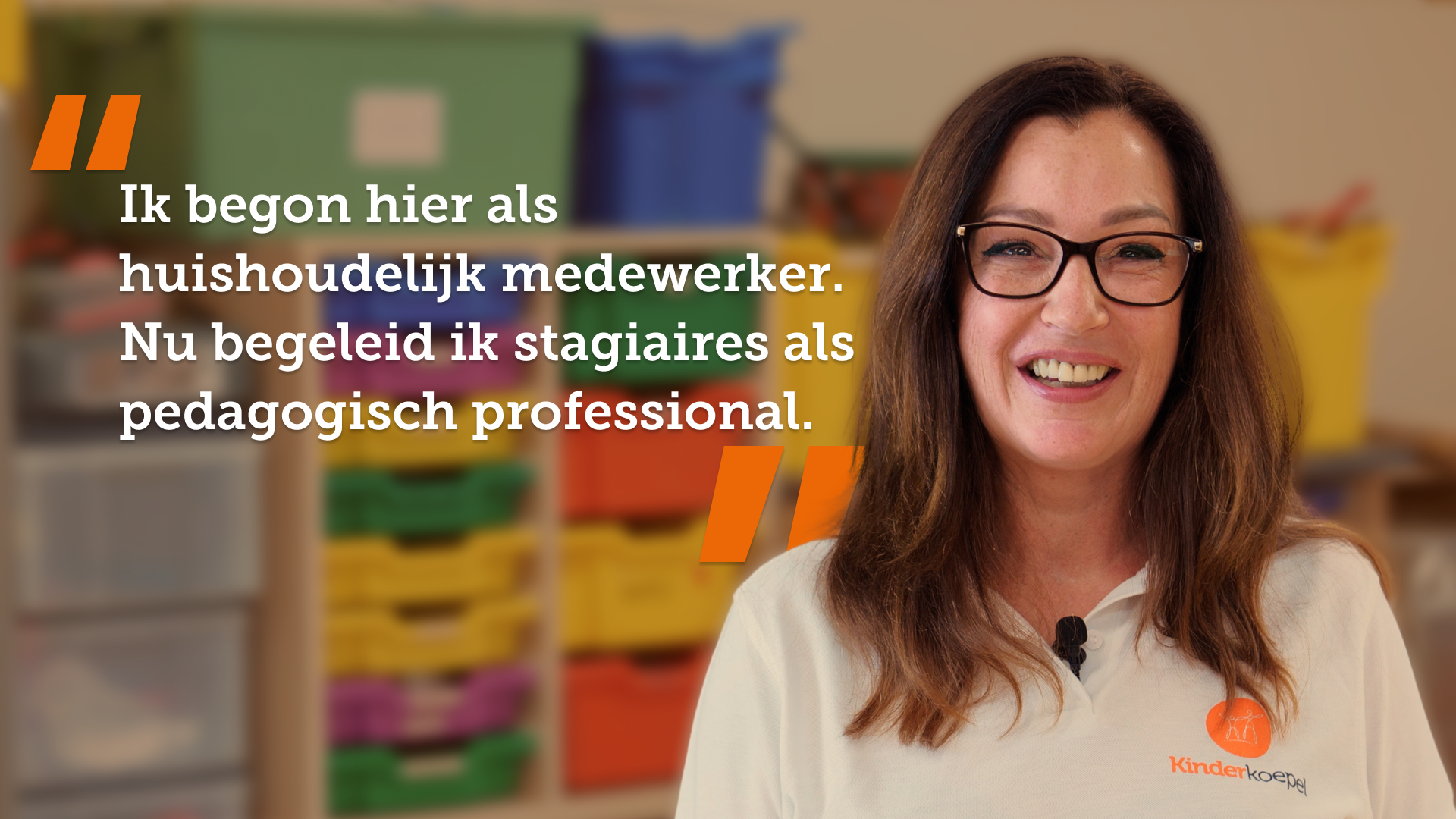 Still van Claire uit de Kinderkoepel campagne
